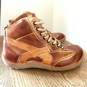 Footprints Made In Germany Lace Up Shoe Brown Leather Women's EU 38/7.5